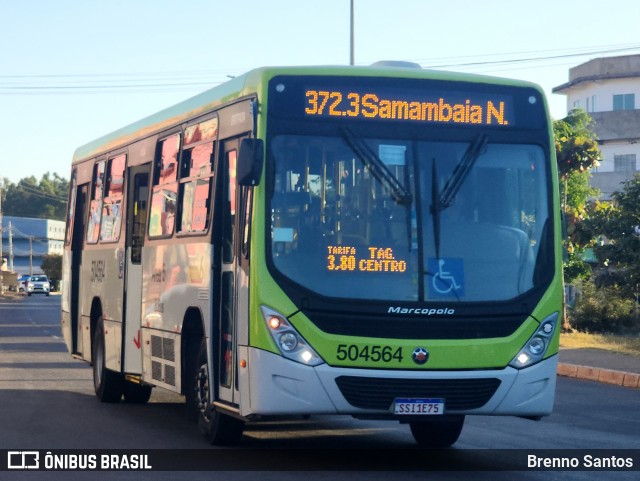 BsBus Mobilidade 504564 na cidade de Samambaia, Distrito Federal, Brasil, por Brenno Santos. Número da foto: #12187393.