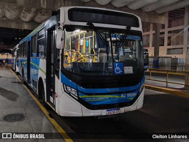 Viação Ponte Coberta RJ 190.064 na cidade de Nilópolis, Rio de Janeiro, Brasil, por Cleiton Linhares. Número da foto: #12187958.