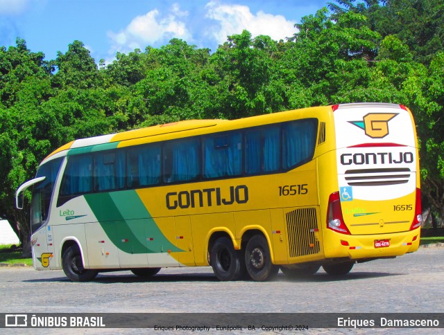 Empresa Gontijo de Transportes 16515 na cidade de Eunápolis, Bahia, Brasil, por Eriques  Damasceno. Número da foto: #12189264.