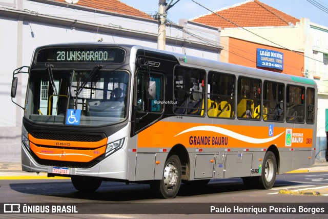 Transportes Coletivos Grande Bauru 2451 na cidade de Bauru, São Paulo, Brasil, por Paulo Henrique Pereira Borges. Número da foto: #12188906.