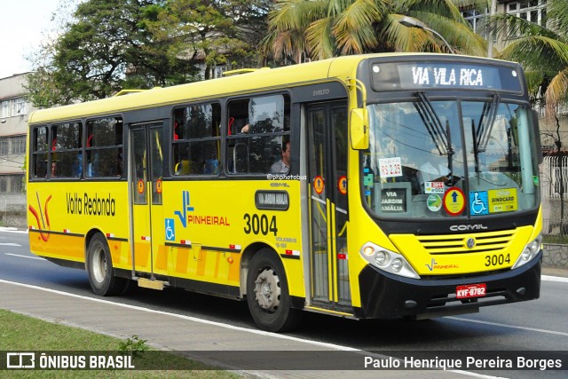 Viação Pinheiral 3004 na cidade de Volta Redonda, Rio de Janeiro, Brasil, por Paulo Henrique Pereira Borges. Número da foto: #12188875.