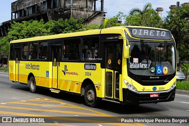 Viação Pinheiral 3004 na cidade de Volta Redonda, Rio de Janeiro, Brasil, por Paulo Henrique Pereira Borges. Número da foto: #12188878.
