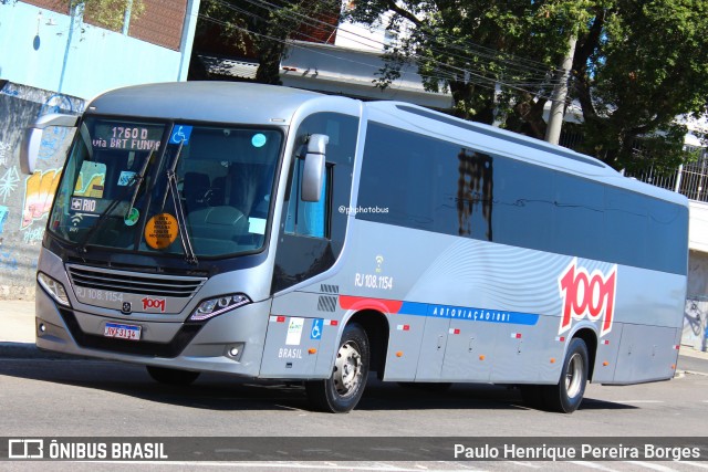 Auto Viação 1001 RJ 108.1154 na cidade de Niterói, Rio de Janeiro, Brasil, por Paulo Henrique Pereira Borges. Número da foto: #12190860.
