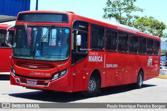 Viação Nossa Senhora do Amparo MAR 01.029 na cidade de Maricá, Rio de Janeiro, Brasil, por Paulo Henrique Pereira Borges. Número da foto: #12190843.