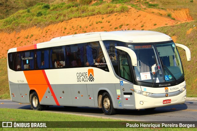 Viação Cidade do Aço RJ 174.044 na cidade de Aparecida, São Paulo, Brasil, por Paulo Henrique Pereira Borges. Número da foto: #12190349.