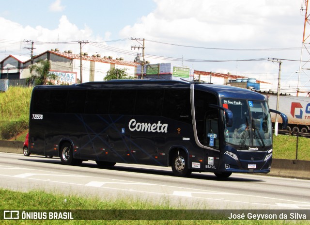 Viação Cometa 721538 na cidade de Guarulhos, São Paulo, Brasil, por José Geyvson da Silva. Número da foto: #12193558.