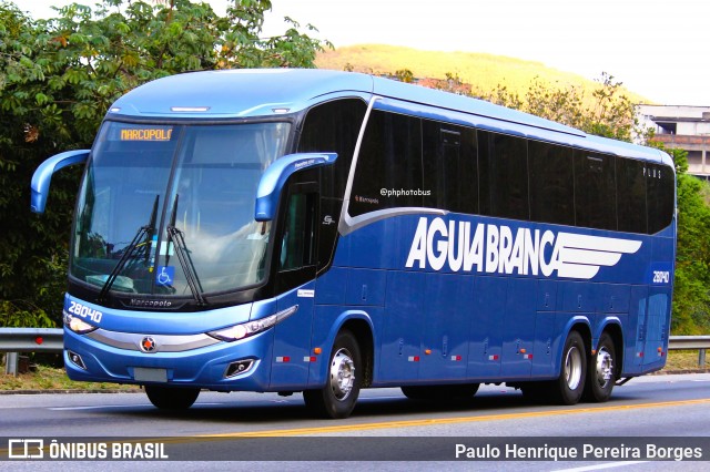Viação Águia Branca 28040 na cidade de Barra do Piraí, Rio de Janeiro, Brasil, por Paulo Henrique Pereira Borges. Número da foto: #12193839.