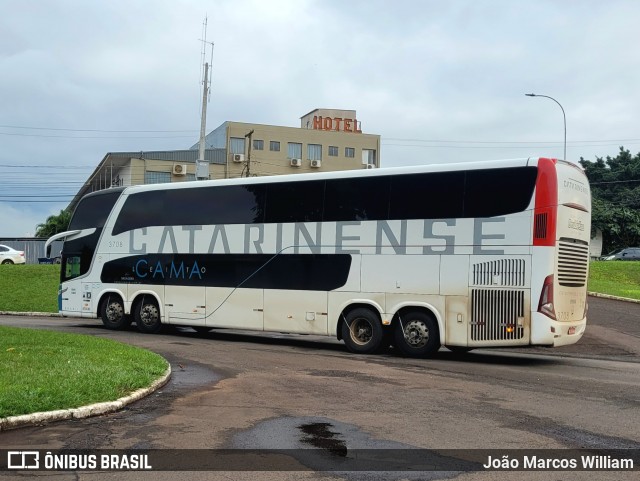 Auto Viação Catarinense 3708 na cidade de Foz do Iguaçu, Paraná, Brasil, por João Marcos William. Número da foto: #12192755.