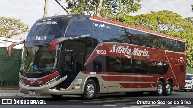Santa Maria Fretamento e Turismo > Transportes Santa Maria(SP) 1800 na cidade de São Paulo, São Paulo, Brasil, por Cristiano Soares da Silva. Número da foto: #12194410.
