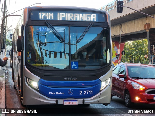 Sambaíba Transportes Urbanos 2 2711 na cidade de São Paulo, São Paulo, Brasil, por Brenno Santos. Número da foto: #12191828.