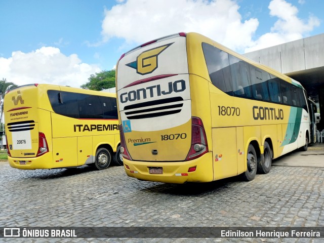 Empresa Gontijo de Transportes 18070 na cidade de Gandu, Bahia, Brasil, por Edinilson Henrique Ferreira. Número da foto: #12192681.