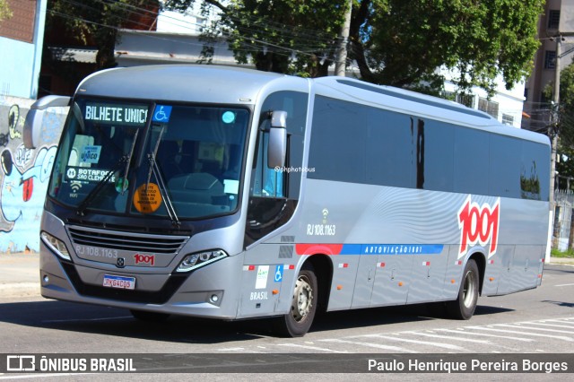 Auto Viação 1001 RJ 108.1163 na cidade de Niterói, Rio de Janeiro, Brasil, por Paulo Henrique Pereira Borges. Número da foto: #12193929.