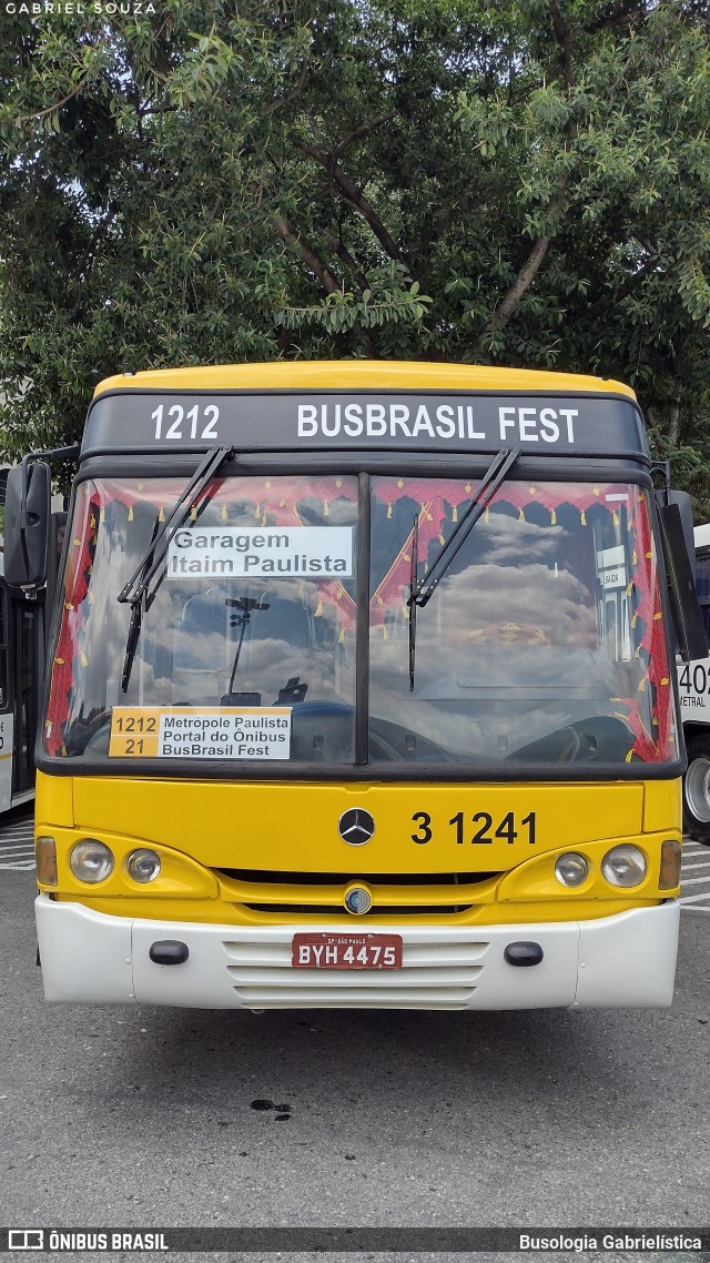 Viação Metrópole Paulista - Zona Leste 3 1241 na cidade de São Paulo, São Paulo, Brasil, por Busologia Gabrielística. Número da foto: #12193417.