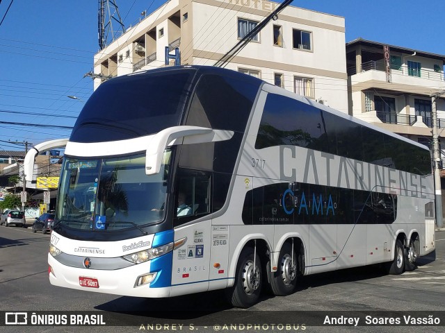 Auto Viação Catarinense 3717 na cidade de Balneário Camboriú, Santa Catarina, Brasil, por Andrey  Soares Vassão. Número da foto: #12191808.