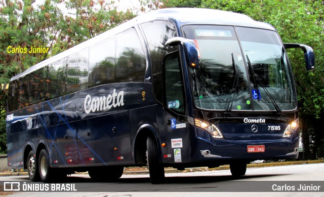 Viação Cometa 715105 na cidade de São Paulo, São Paulo, Brasil, por Carlos Júnior. Número da foto: #12193508.