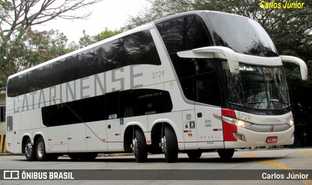 Auto Viação Catarinense 3729 na cidade de São Paulo, São Paulo, Brasil, por Carlos Júnior. Número da foto: #12193530.