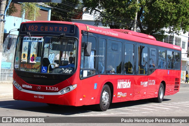 Auto Lotação Ingá 1.1.026 na cidade de Niterói, Rio de Janeiro, Brasil, por Paulo Henrique Pereira Borges. Número da foto: #12193921.