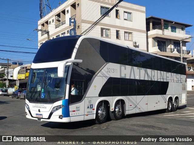 Auto Viação Catarinense 321311 na cidade de Balneário Camboriú, Santa Catarina, Brasil, por Andrey  Soares Vassão. Número da foto: #12191805.