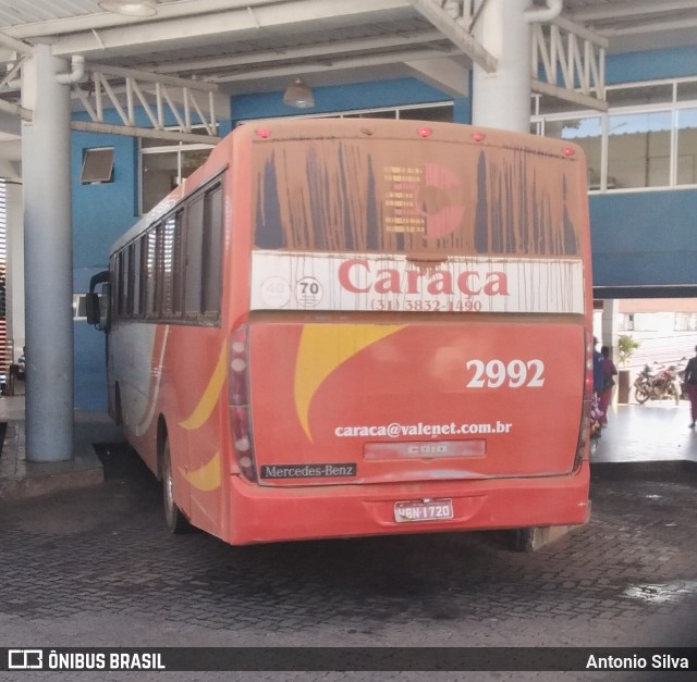 Empresa Caraça Transportes e Turismo 2992 na cidade de Santa Bárbara, Minas Gerais, Brasil, por Antonio Silva. Número da foto: #12192121.