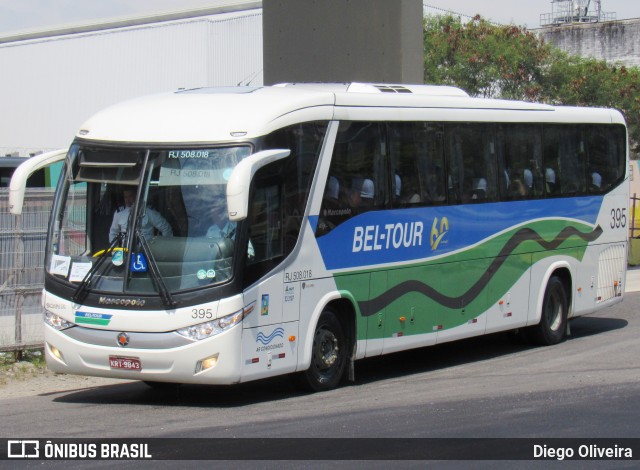 Bel-Tour Transportes e Turismo 395 na cidade de Rio de Janeiro, Rio de Janeiro, Brasil, por Diego Oliveira. Número da foto: #12194382.