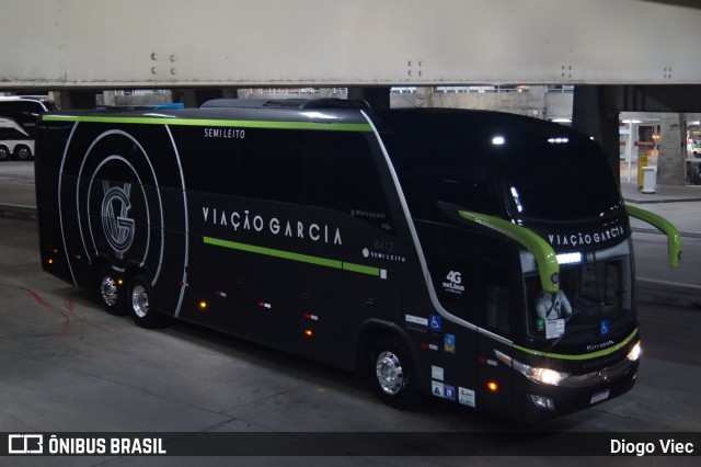 Viação Garcia 8412 na cidade de Curitiba, Paraná, Brasil, por Diogo Viec. Número da foto: #12191799.