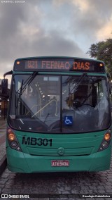 Auto Viação Mercês MB301 na cidade de Curitiba, Paraná, Brasil, por Busologia Gabrielística. Número da foto: #12193391.