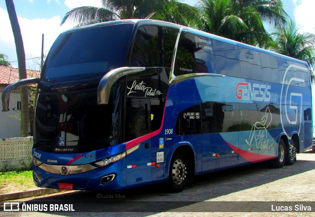 LP Gênesis Bus 1908 na cidade de João Pessoa, Paraíba, Brasil, por Lucas Silva. Número da foto: #12195778.