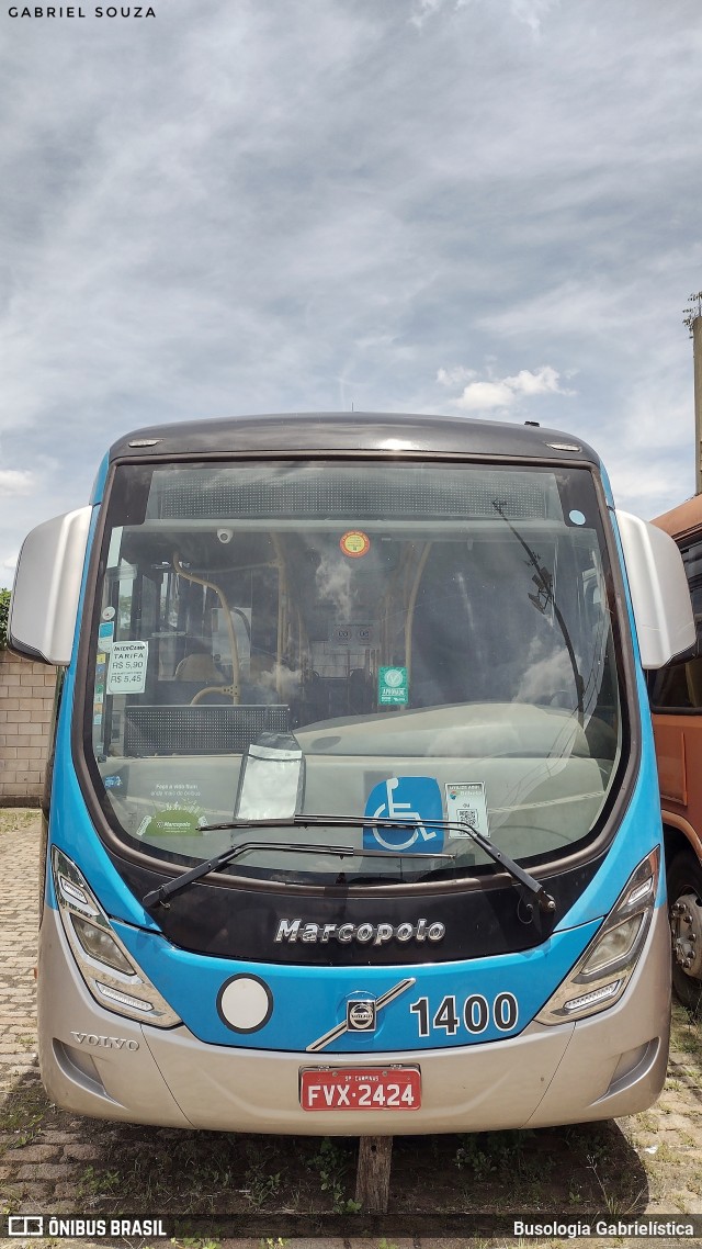 VB Transportes e Turismo 1400 na cidade de Campinas, São Paulo, Brasil, por Busologia Gabrielística. Número da foto: #12195540.