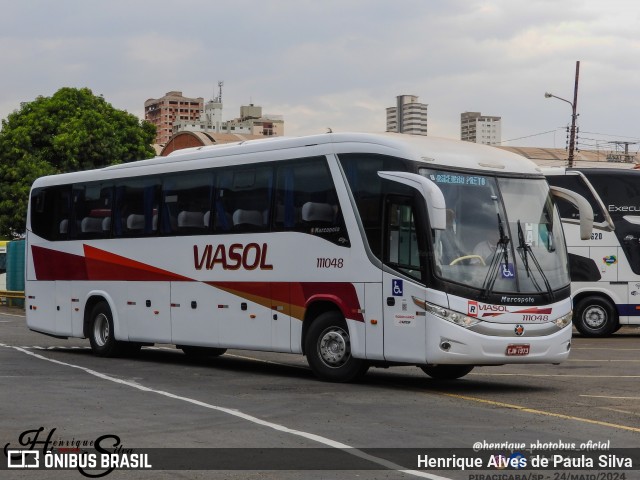 ViaSol Transportes Rodoviários 111048 na cidade de Piracicaba, São Paulo, Brasil, por Henrique Alves de Paula Silva. Número da foto: #12195356.