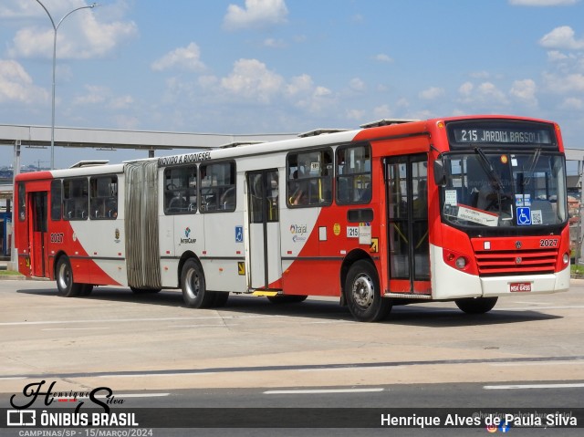 Itajaí Transportes Coletivos 2027 na cidade de Campinas, São Paulo, Brasil, por Henrique Alves de Paula Silva. Número da foto: #12195406.