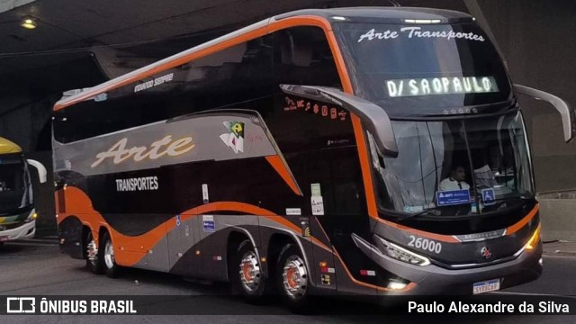 Arte Transportes e Turismo 26000 na cidade de Belo Horizonte, Minas Gerais, Brasil, por Paulo Alexandre da Silva. Número da foto: #12195438.