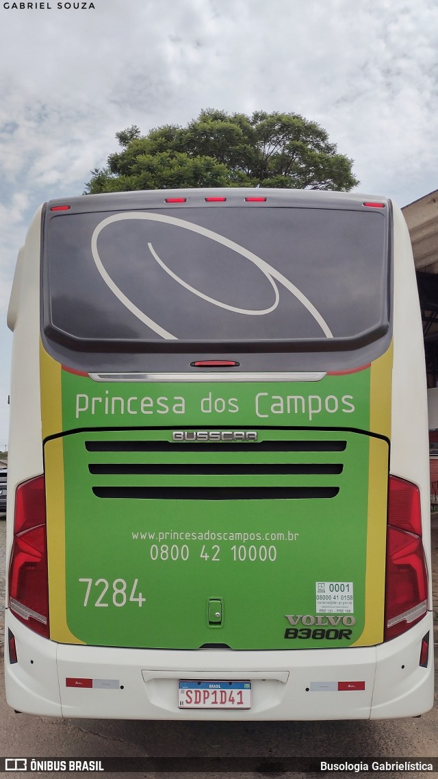 Expresso Princesa dos Campos 7284 na cidade de Tibagi, Paraná, Brasil, por Busologia Gabrielística. Número da foto: #12195519.