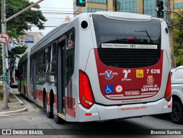 Viação Gatusa Transportes Urbanos 7 6318 na cidade de São Paulo, São Paulo, Brasil, por Brenno Santos. Número da foto: #12196277.