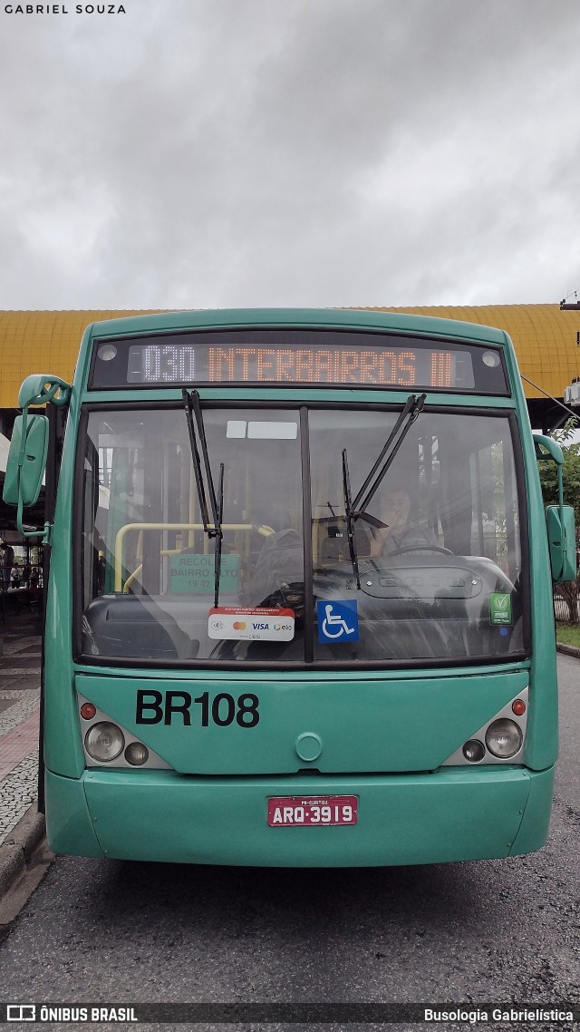 Transporte Coletivo Glória BR108 na cidade de Curitiba, Paraná, Brasil, por Busologia Gabrielística. Número da foto: #12195521.