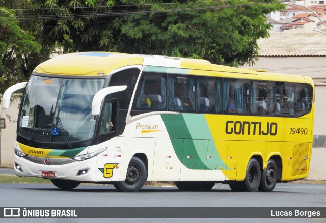 Empresa Gontijo de Transportes 19490 na cidade de Araxá, Minas Gerais, Brasil, por Lucas Borges . Número da foto: #12194987.
