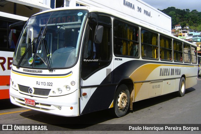Viação Barra do Piraí Turismo RJ 113.022 na cidade de Barra do Piraí, Rio de Janeiro, Brasil, por Paulo Henrique Pereira Borges. Número da foto: #12195788.