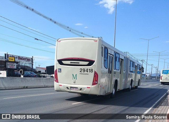 Viação Piraquara 29418 na cidade de Pinhais, Paraná, Brasil, por Samira  Paula Soares. Número da foto: #12197847.