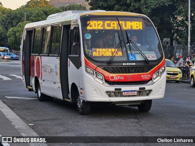 Auto Viação Alpha A48018 na cidade de Rio de Janeiro, Rio de Janeiro, Brasil, por Cleiton Linhares. Número da foto: #12199356.