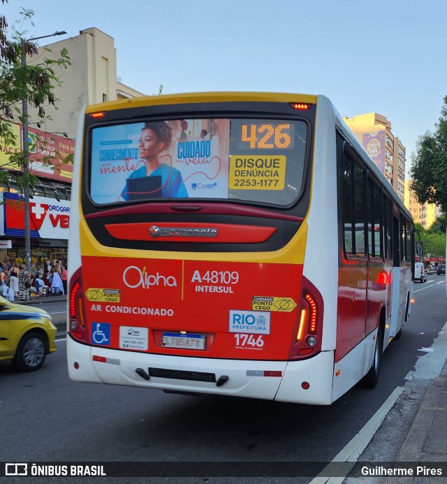 Auto Viação Alpha A48109 na cidade de Rio de Janeiro, Rio de Janeiro, Brasil, por Guilherme Pires. Número da foto: #12197183.