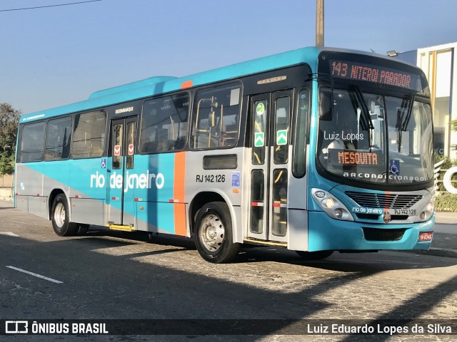 Expresso Rio de Janeiro RJ 142.126 na cidade de Niterói, Rio de Janeiro, Brasil, por Luiz Eduardo Lopes da Silva. Número da foto: #12196645.