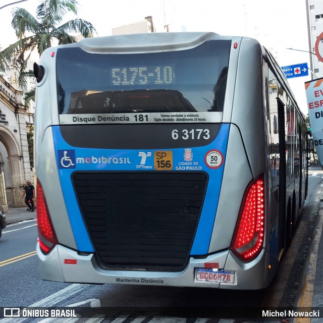 Viação Paratodos > São Jorge > Metropolitana São Paulo > Mobibrasil 6 3173 na cidade de São Paulo, São Paulo, Brasil, por Michel Nowacki. Número da foto: #12197697.