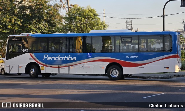Viação Pendotiba RJ 211.024 na cidade de Niterói, Rio de Janeiro, Brasil, por Cleiton Linhares. Número da foto: #12196706.