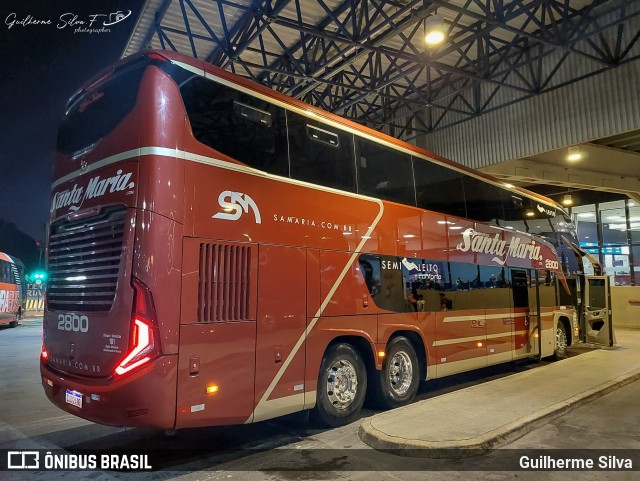 Santa Maria Fretamento e Turismo > Transportes Santa Maria(SP) 2800 na cidade de Santos, São Paulo, Brasil, por Guilherme Silva. Número da foto: #12198495.