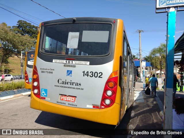 Viação Cidade de Caieiras 14302 na cidade de Caieiras, São Paulo, Brasil, por Espedito de Brito Gomes. Número da foto: #12196584.