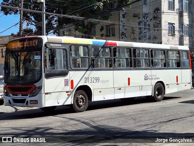 Transportes Barra D13299 na cidade de Rio de Janeiro, Rio de Janeiro, Brasil, por Jorge Gonçalves. Número da foto: #12198520.