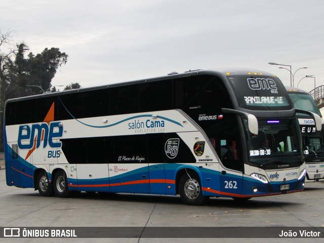 Pullman Eme Bus 262 na cidade de Santiago, Santiago, Metropolitana de Santiago, Chile, por João Victor. Número da foto: #12199228.