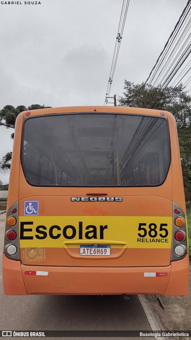 Reliance Transportes 585 na cidade de Campo Magro, Paraná, Brasil, por Busologia Gabrielística. Número da foto: #12199160.