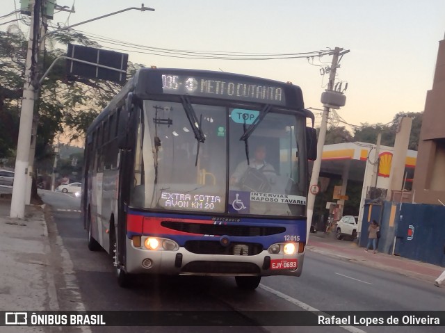 Auto Viação Bragança Metropolitana > Viação Raposo Tavares 12.015 na cidade de São Paulo, São Paulo, Brasil, por Rafael Lopes de Oliveira. Número da foto: #12197074.