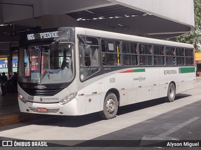 Borborema Imperial Transportes 608 na cidade de Jaboatão dos Guararapes, Pernambuco, Brasil, por Alyson Miguel. Número da foto: #12196655.