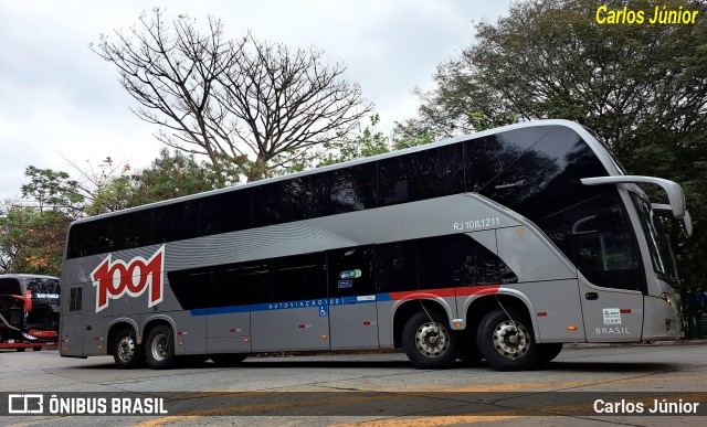 Auto Viação 1001 RJ 108.1211 na cidade de São Paulo, São Paulo, Brasil, por Carlos Júnior. Número da foto: #12197760.